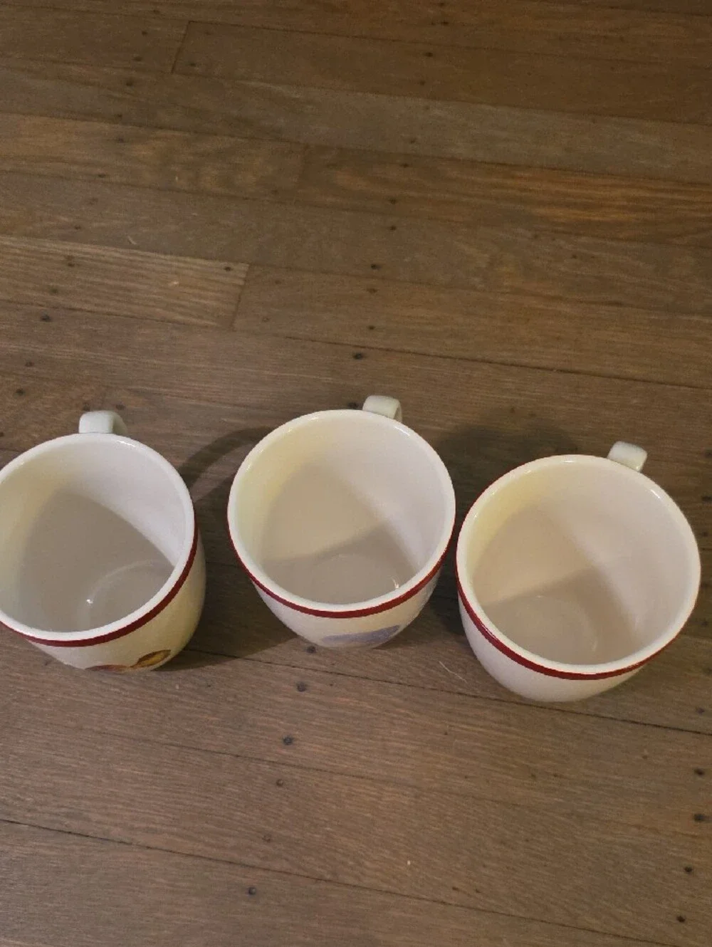 Williams Sonoma Nordic Elf Stoneware Mugs- Set Of 3